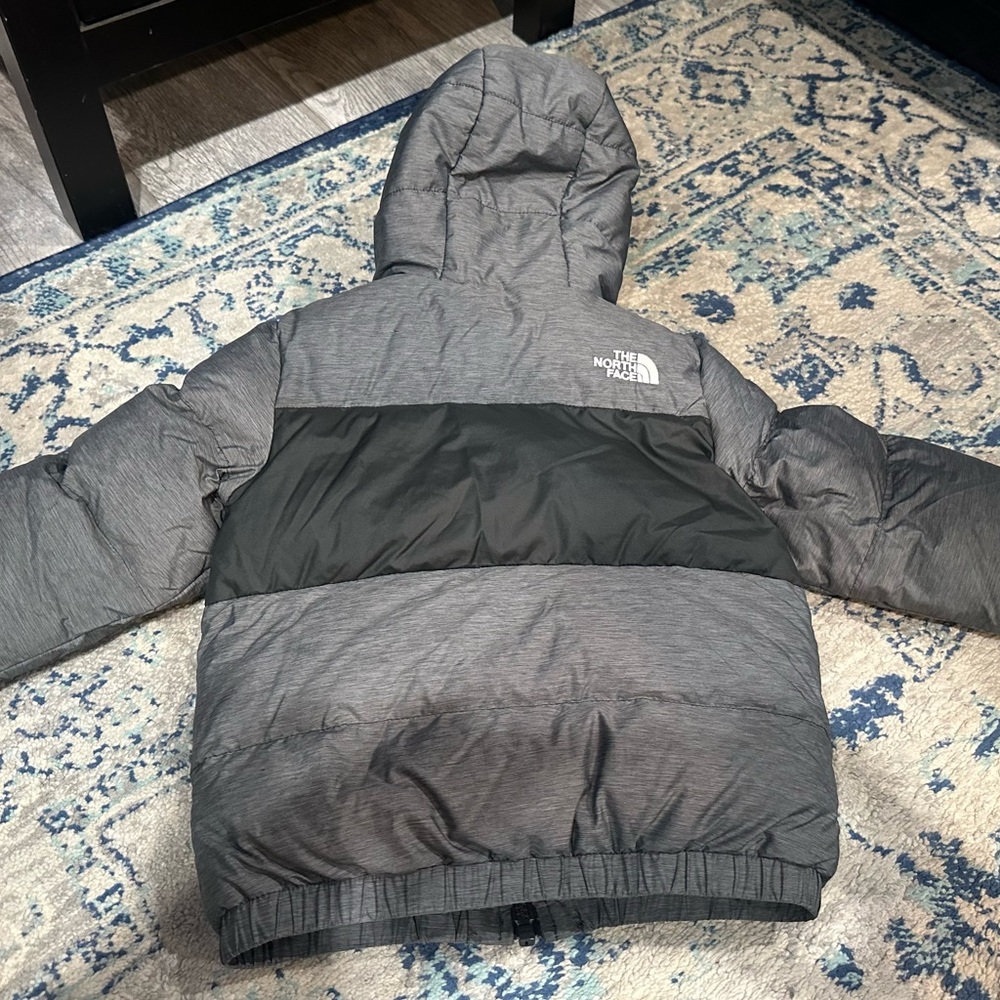 The North Face Kids Charcoal and Black Puffer Jacket
